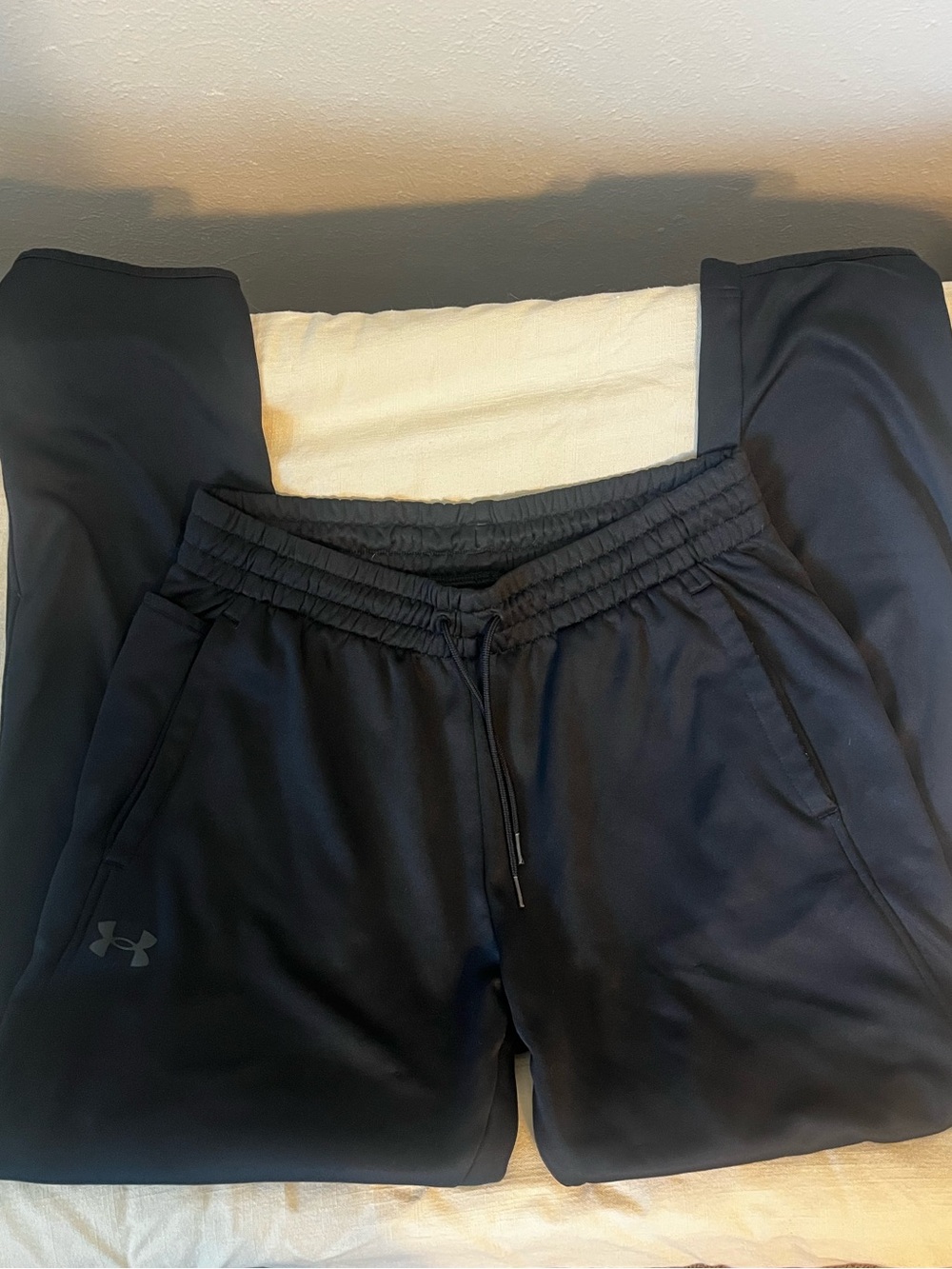 Under Armour Black Women's Track Pants with Drawstring Waist